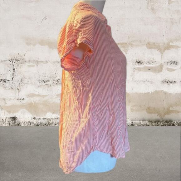 Cosmic Blue Love Ava Button Down Top Size Small - Picture 3 of 6